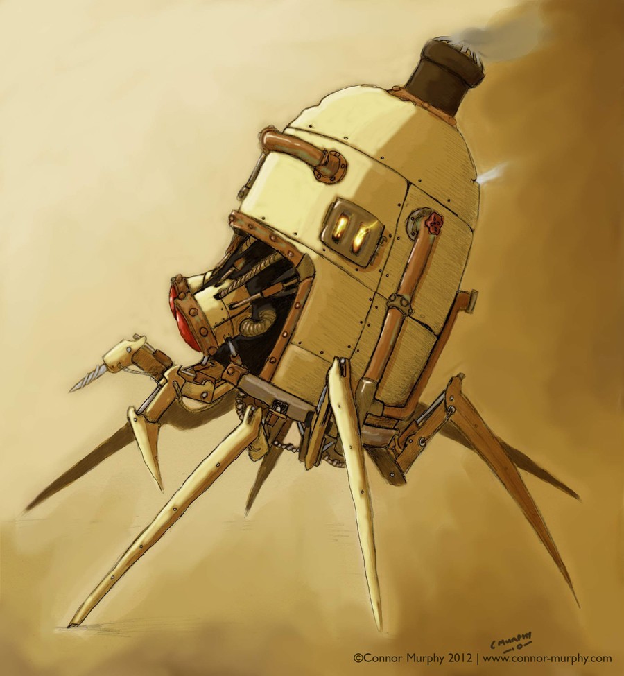 steampunk robot concept